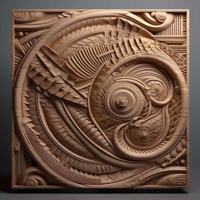 Patterns and decorations (stl ratio 4, PATTERN_1196) 3D models for cnc
